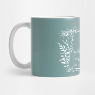 She Is Clothed Wildflower Frame Bible Verse Mug